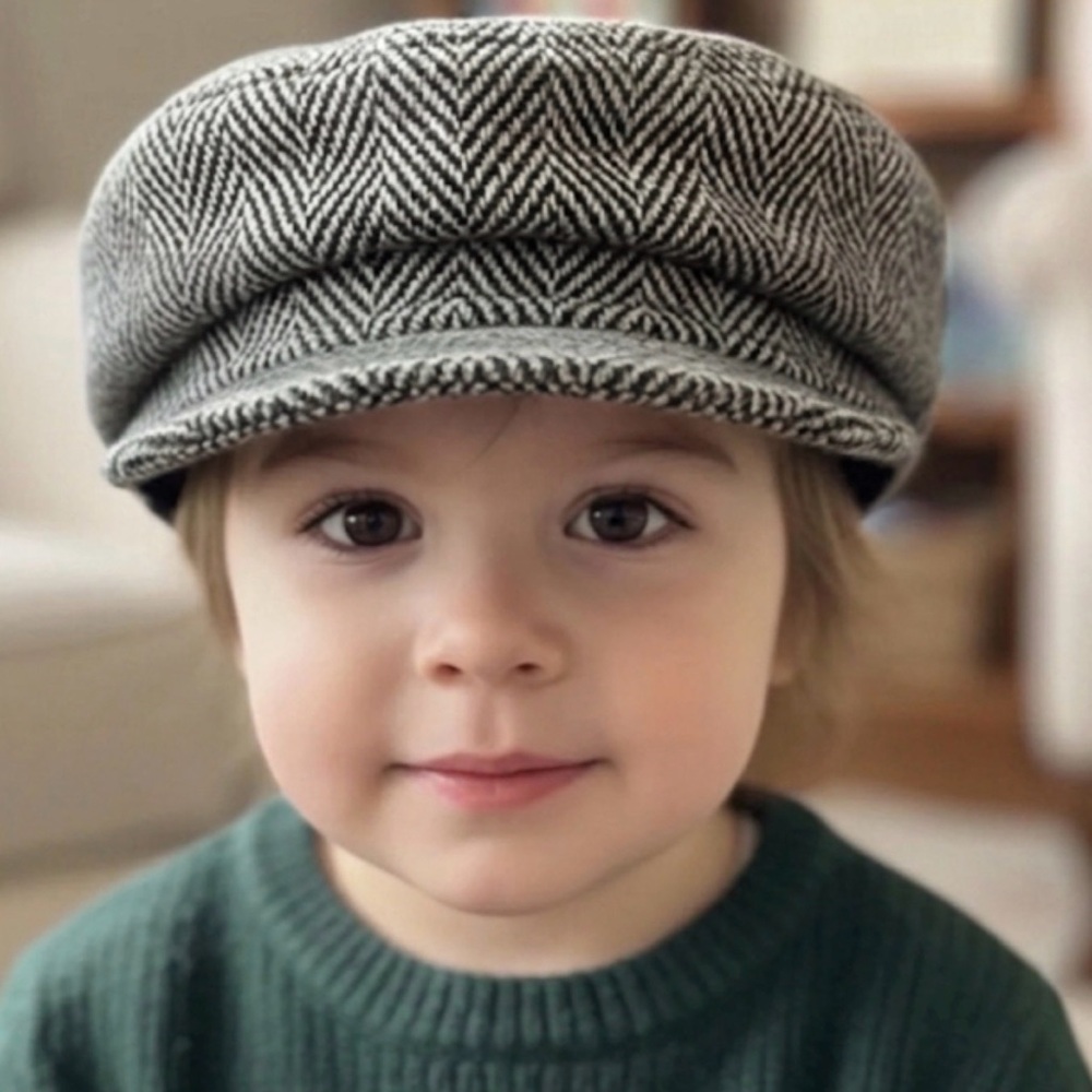 137. Children's Engineering Hat | Black and White | Unisex